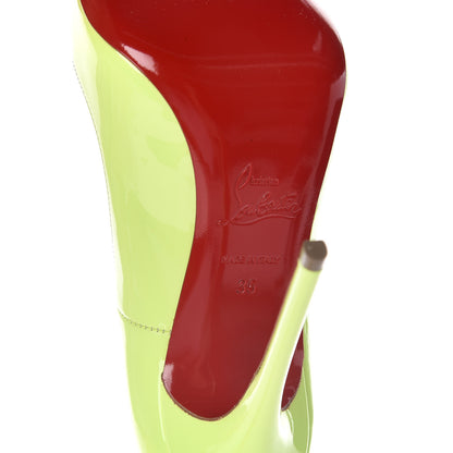 Christian Louboutin Patent So Kate 120 Pumps 35 Neon Yellow 6 of 9