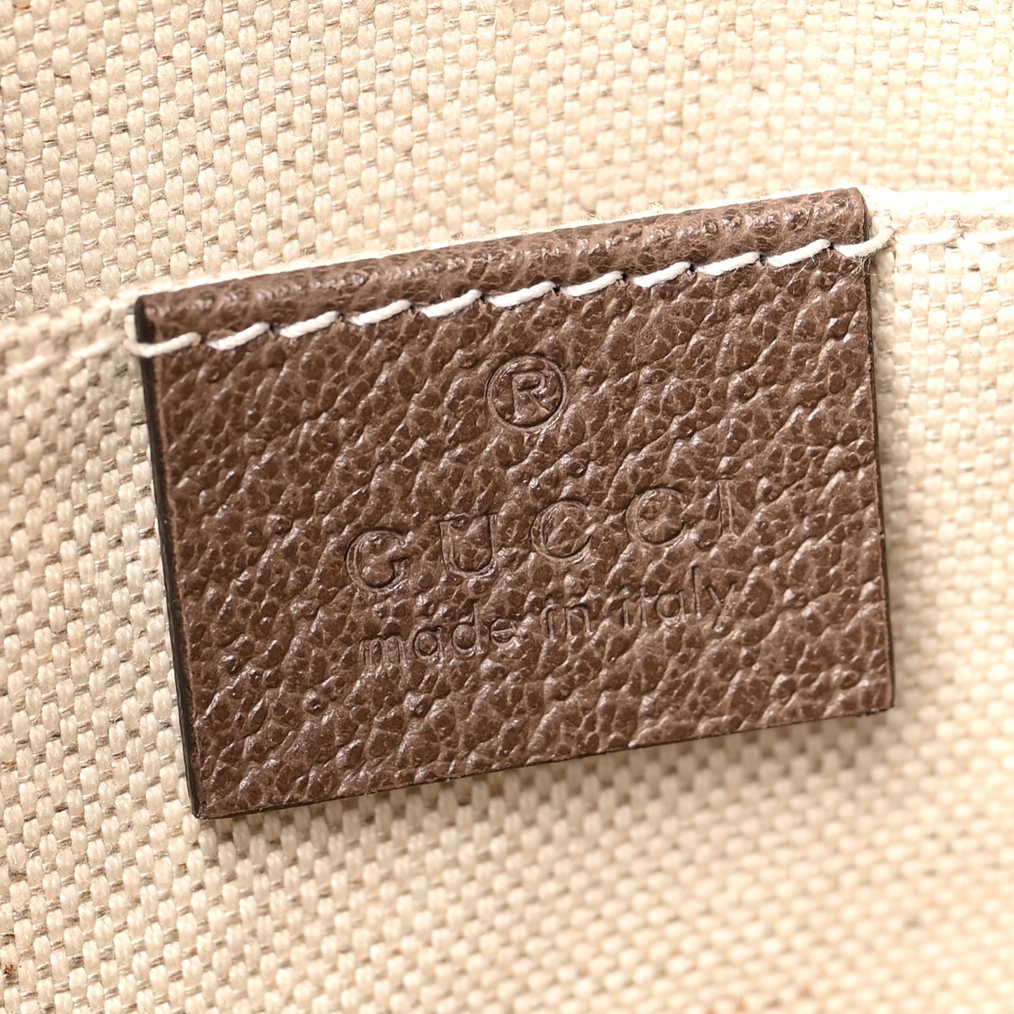 GG Supreme Monogram Textured Calfskin Web Medium Ophidia Briefcase Beige Ebony New Acero