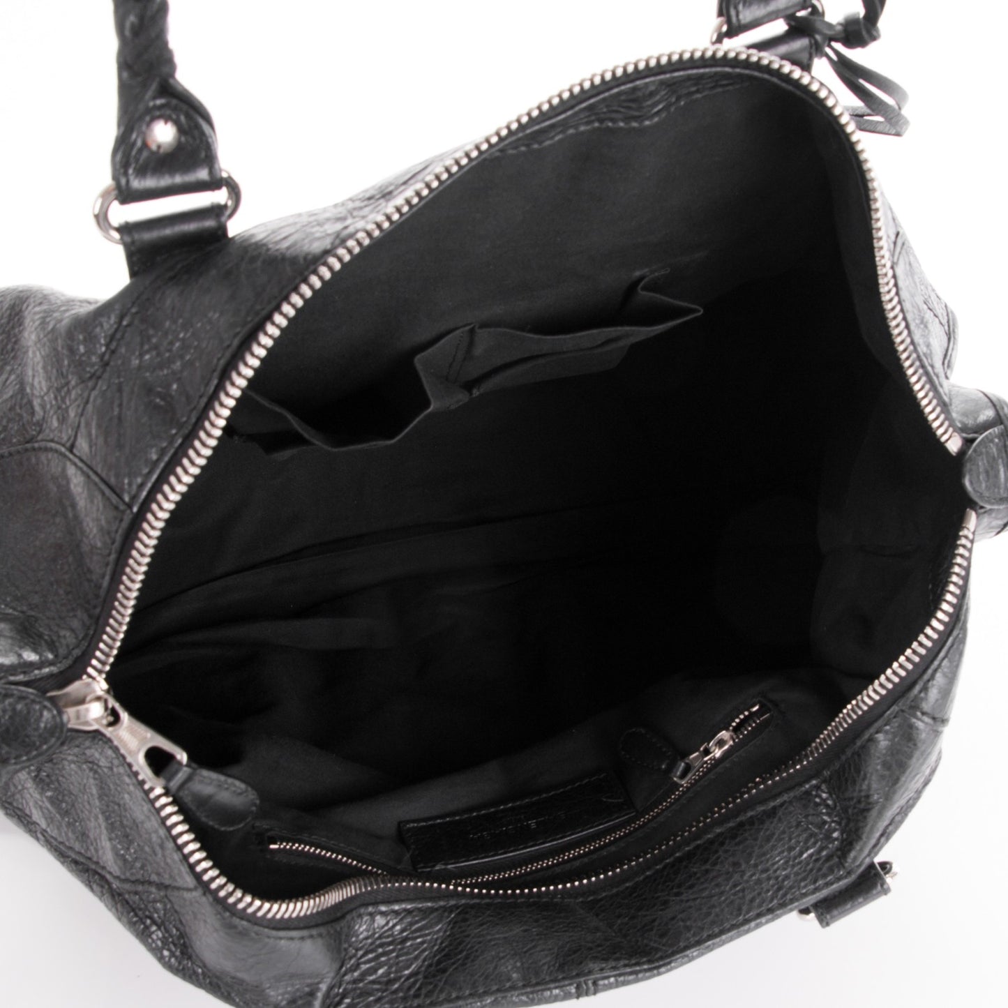 Agneau Giant 12 Silver Hardware Work Black
