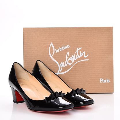 Christian Louboutin Patent Pyramidam 45 Pumps 38.5 Black 7 of 7