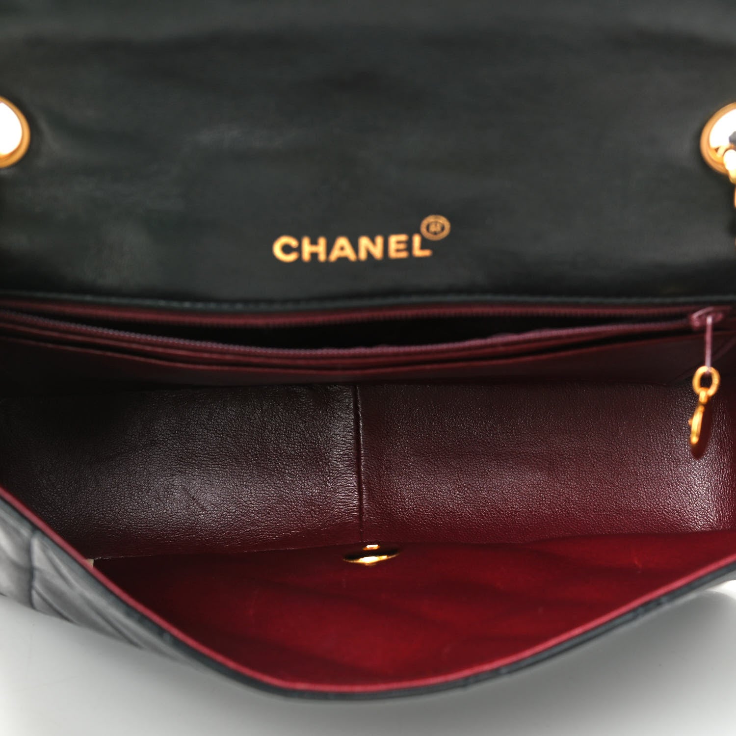 Chanel Lambskin Quilted Medium Single Flap Black 5 of 10