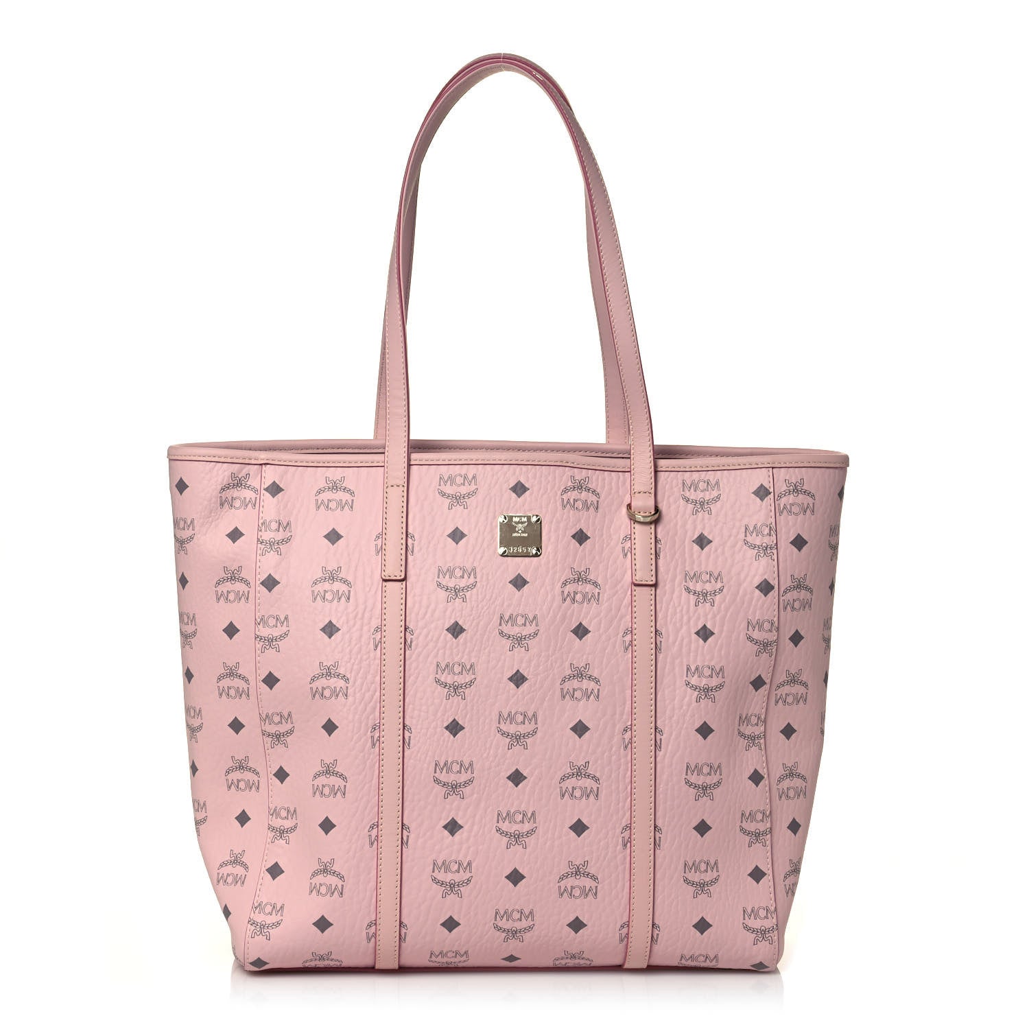 MCM Visetos Toni Shopper Tote Powder Pink 1 of 11