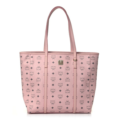 MCM Visetos Toni Shopper Tote Powder Pink 1 of 11