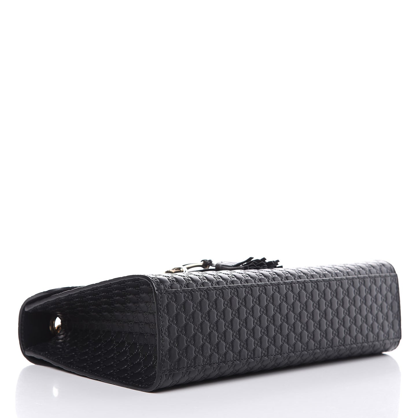 Microguccissima Medium Emily Chain Shoulder Bag Black