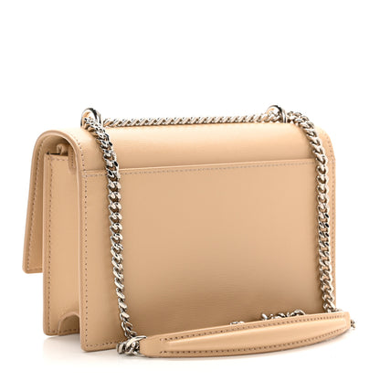 Saint Laurent Calfskin Monogram Sunset Chain Wallet Nude Powder 3 of 11