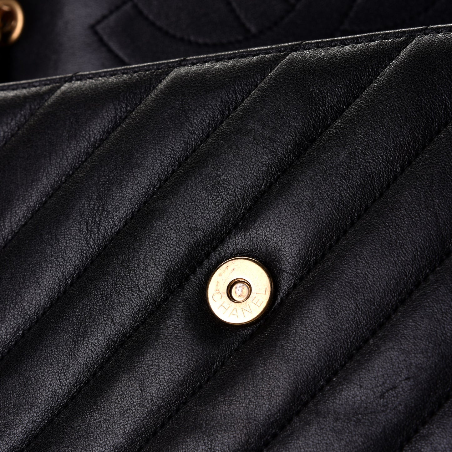 Lambskin Quilted Jumbo Coco Vintage Flap Black