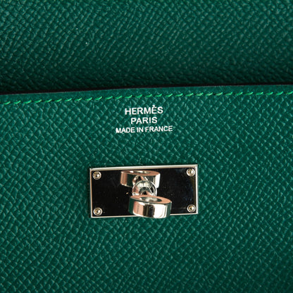 Hermes Epsom Kelly Longue Wallet Malachite 6 of 7