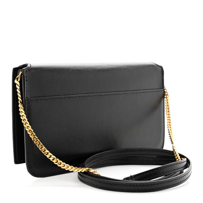 Saint Laurent Smooth Calfskin Monogram Phone Holder Crossbody Black 3 of 11