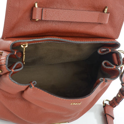 Chloe Calfskin Medium Elsie Satchel Whiskey 5 of 8