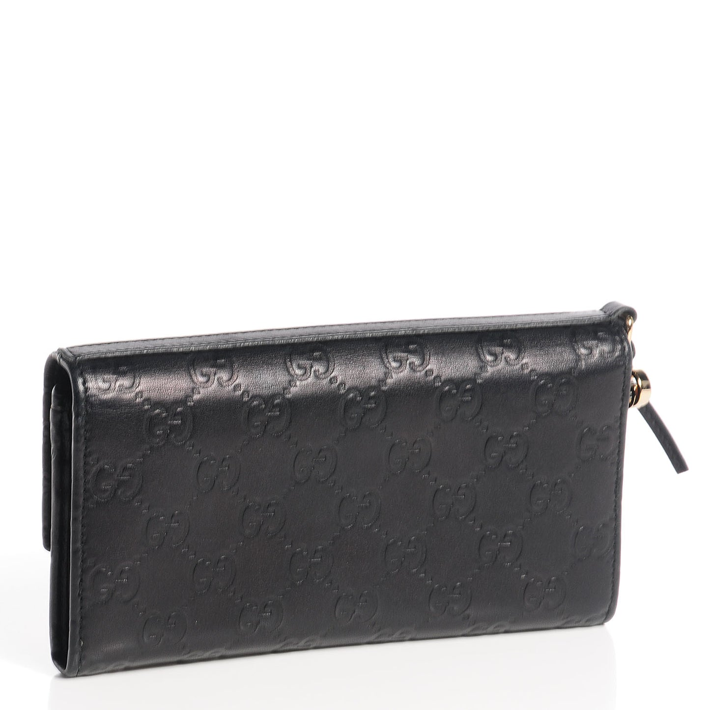 Guccissima Signature Microguccissima Bree Continental Wallet Black