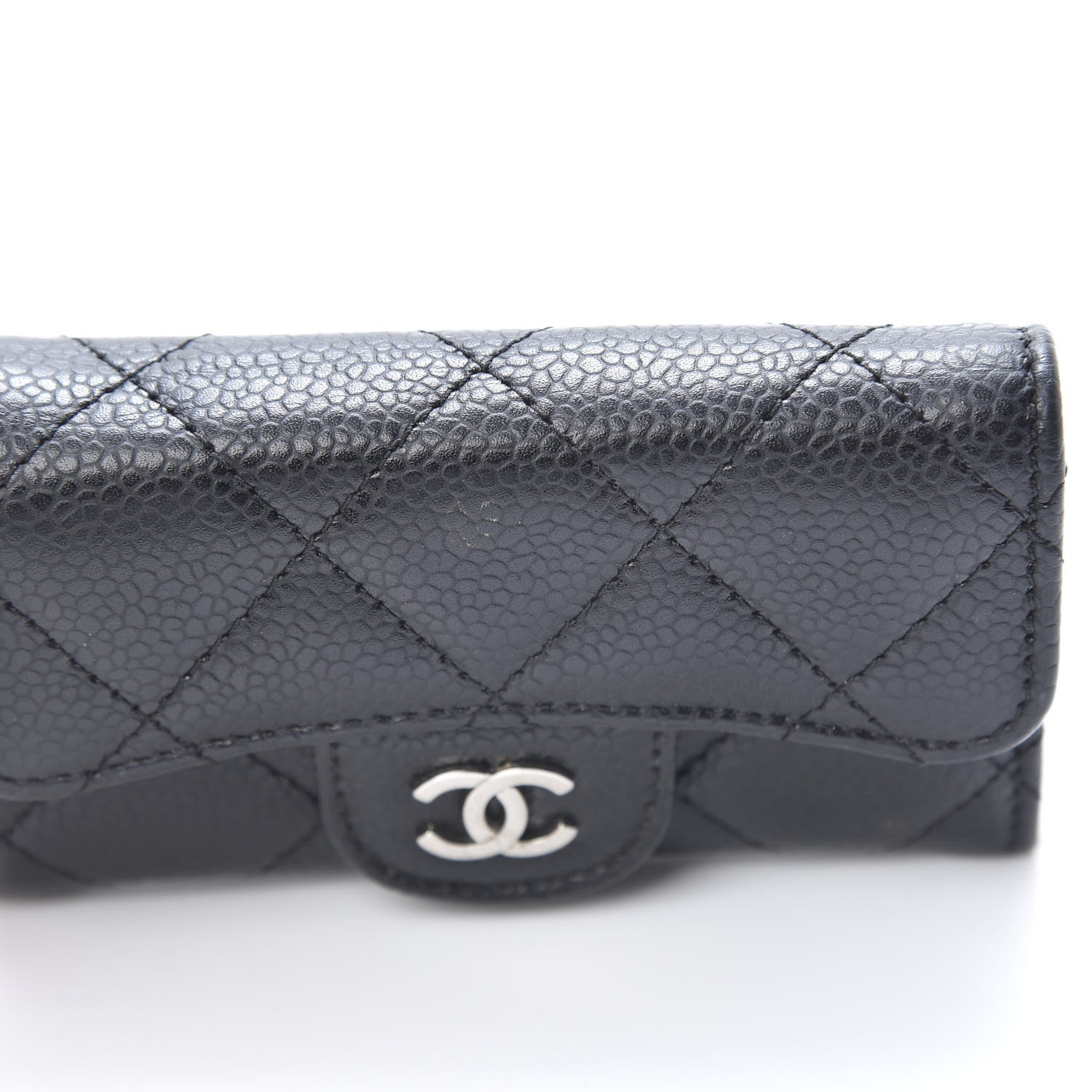 Chanel Caviar Quilted 6 Key Holder Black 9 of 10