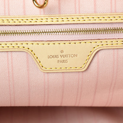 Louis Vuitton Damier Azur Delightful MM Rose Ballerine 6 of 8