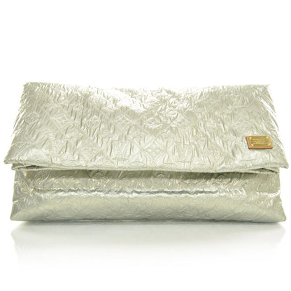 Louis Vuitton Jacquard Quilted Monogram Limelight Clutch GM Perle 1 of 7