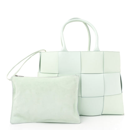 Bottega Veneta Nappa Maxi Intrecciato Mens Arco Tote Glacier 3 of 12