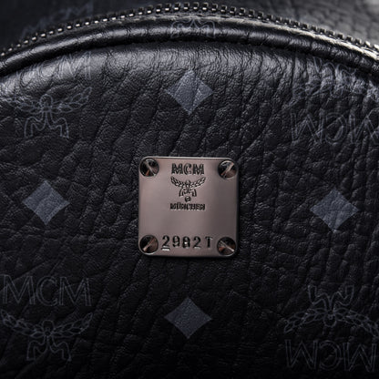 MCM Visetos Small Side Stud Stark Backpack Black 14 of 16