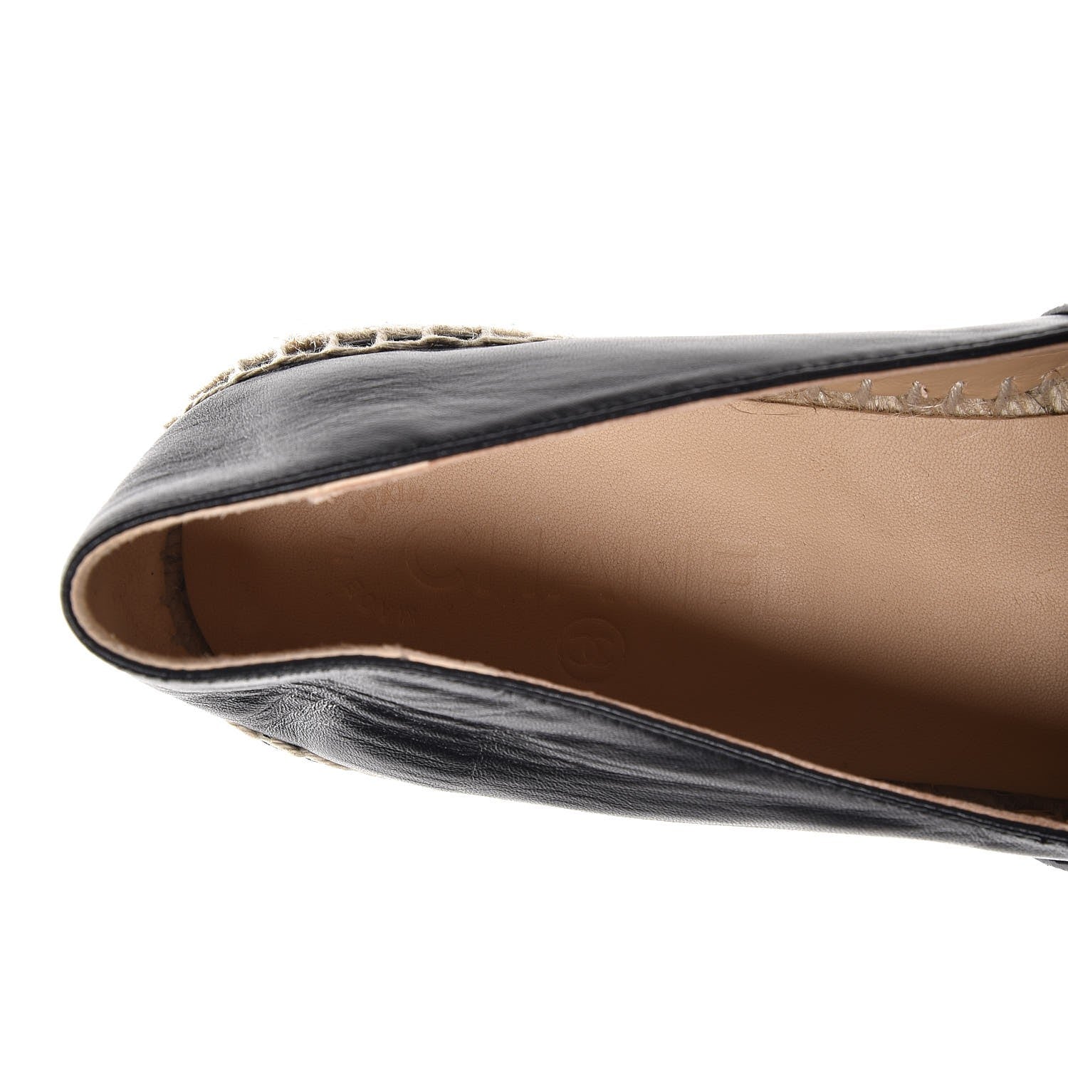 Chanel Lambskin CC Espadrilles 40 Black 7 of 8