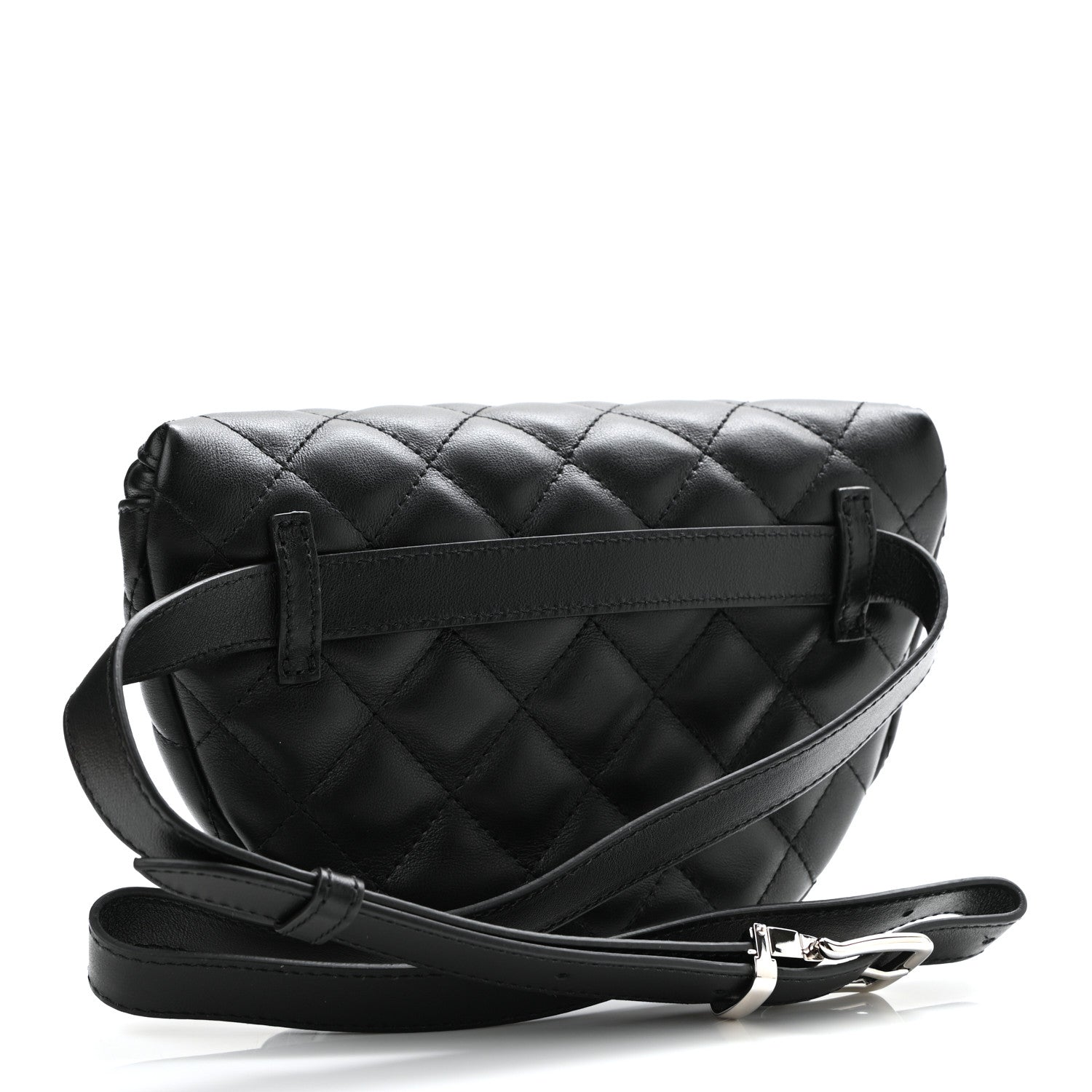 Chanel Lambskin Quilted Waist Belt Bag Black 3 of 11