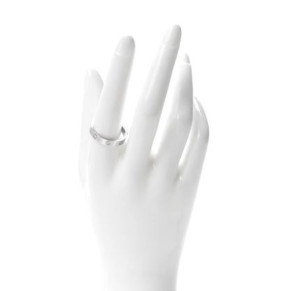 Cartier 18K White Gold 3.5mm LOVE Wedding Band Ring 62 10 2 of 5