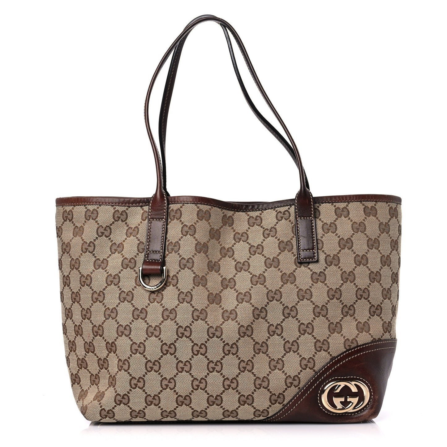 Monogram Medium New Britt Tote Brown