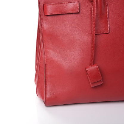 Saint Laurent Calfskin Large Sac de Jour Carryall Rouge Orient 9 of 16