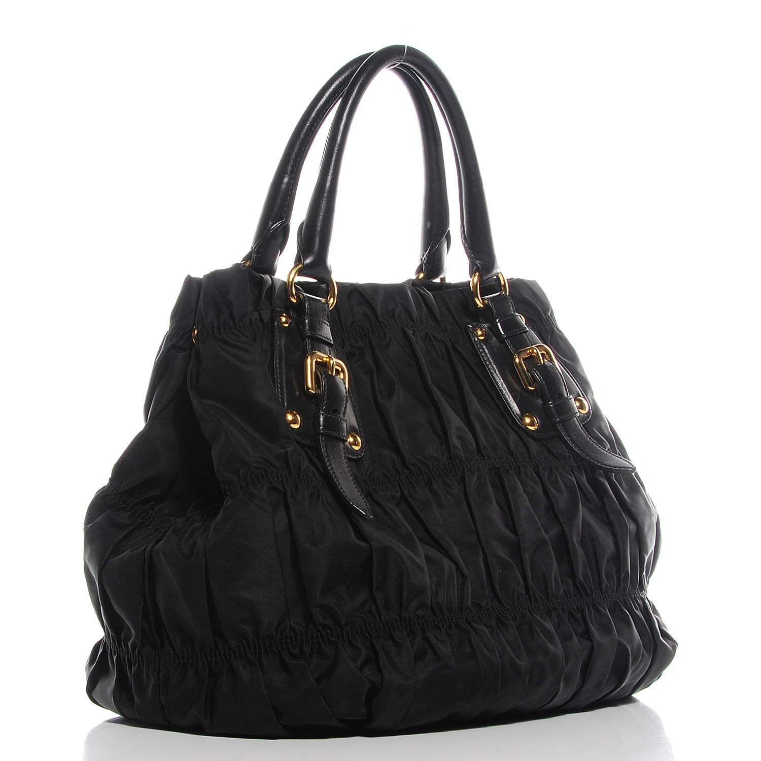Prada Tessuto Nylon Gaufre Tote Nero Black 3 of 10