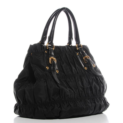 Prada Tessuto Nylon Gaufre Tote Nero Black 3 of 10