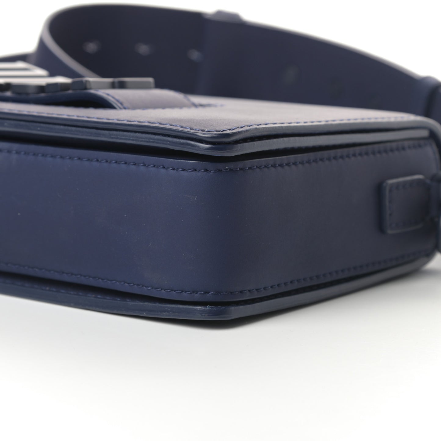 Ultra Matte Calfskin Dio(r)evolution Flap Bag Navy