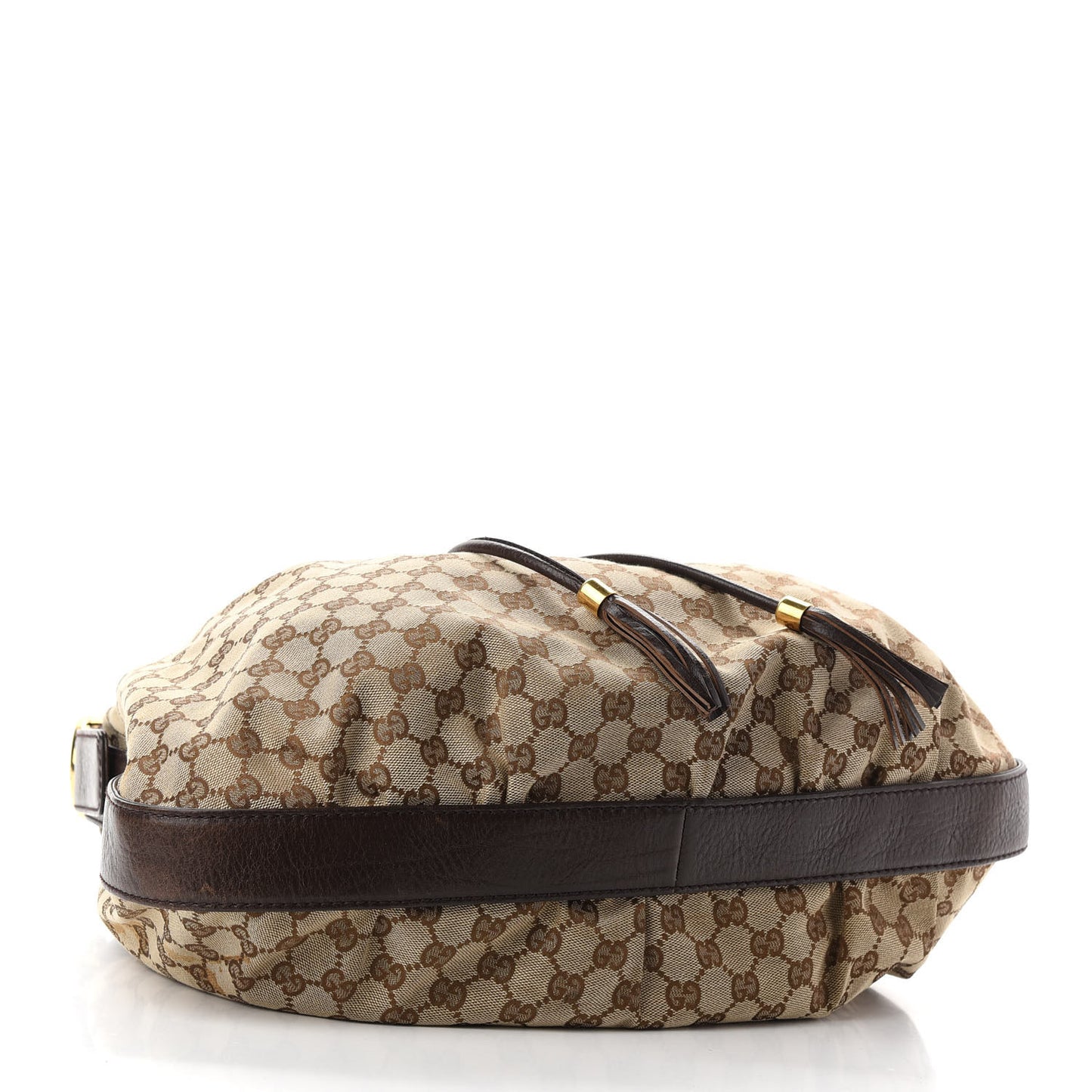 Monogram Medium Interlocking Icon Shoulder Bag Dark Brown