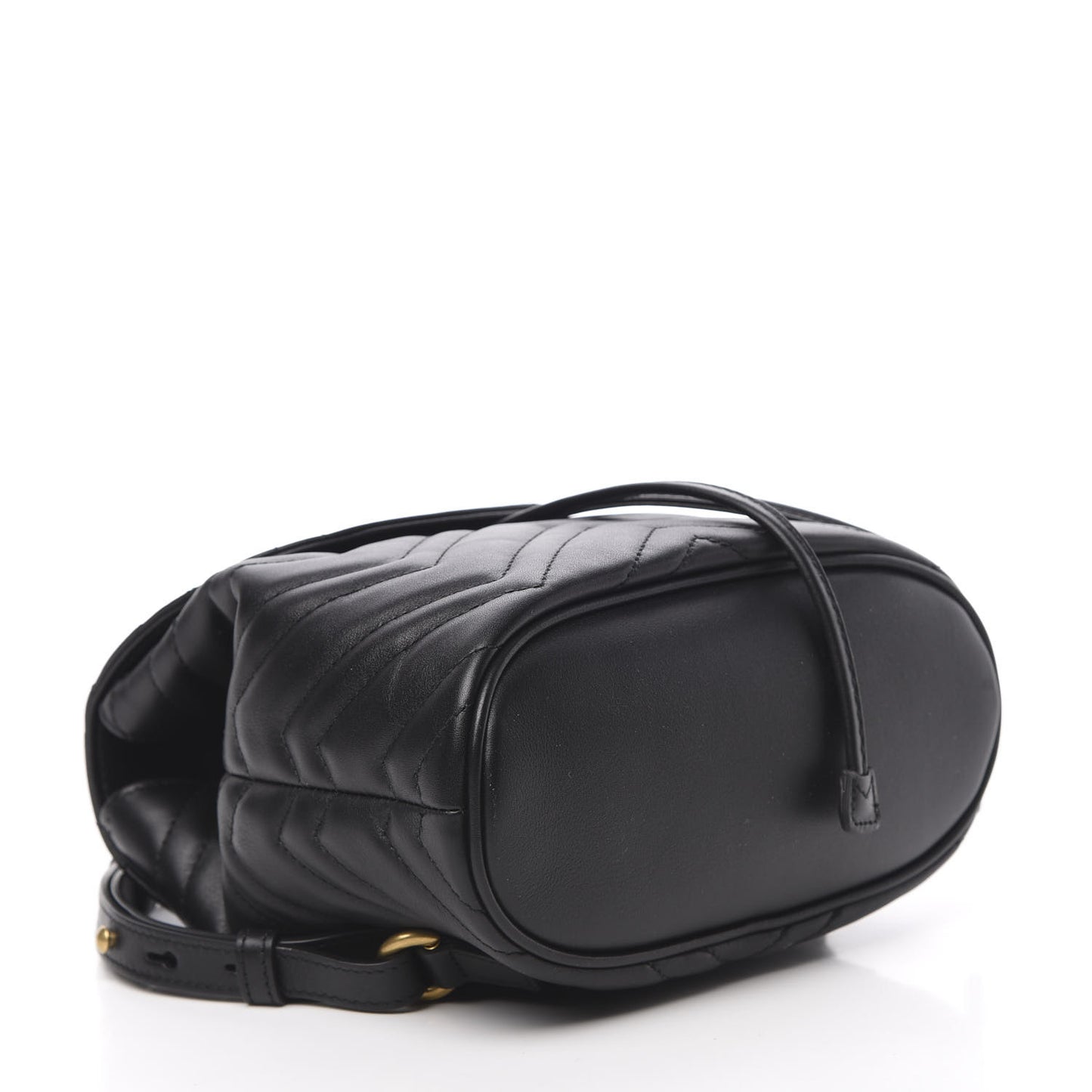 Calfskin Matelasse GG Marmont Flap Backpack Black