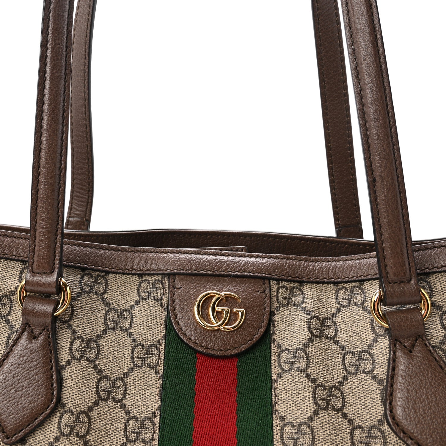 Gucci GG Supreme Monogram Medium Ophidia Shopping Tote Brown 8 of 10
