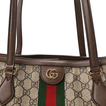Gucci GG Supreme Monogram Medium Ophidia Shopping Tote Brown 8 of 10