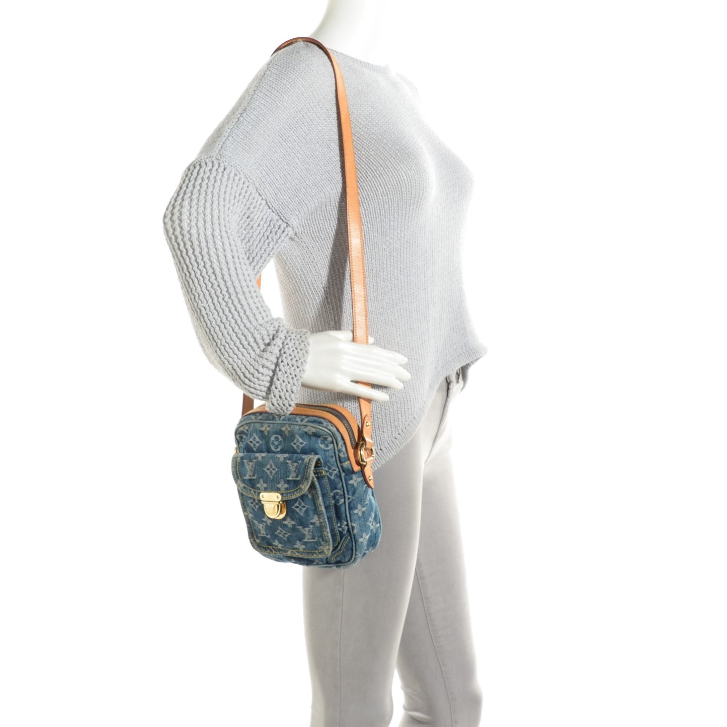 Denim Camera Bag Blue