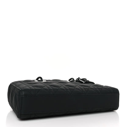 Christian Dior Ultra Matte Calfskin Cannage Medium Lady D-Joy Black 5 of 9