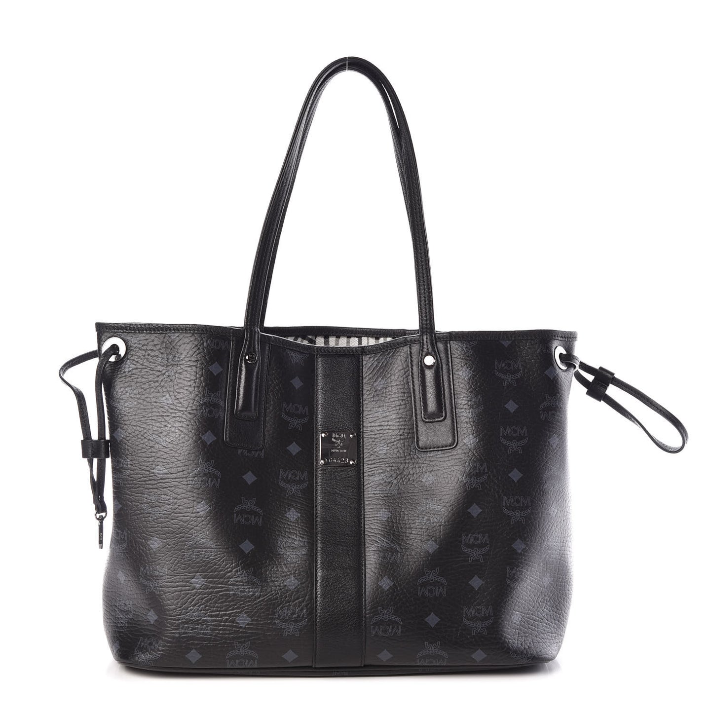 Visetos Medium Liz Reversible Shopper Tote Black