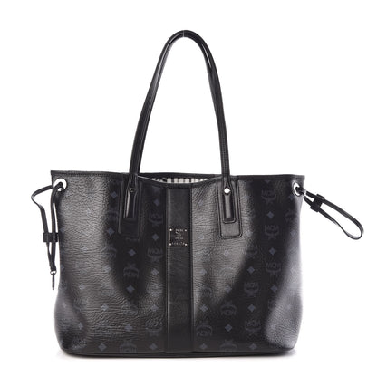 MCM Visetos Medium Liz Reversible Shopper Tote Black 1 of 13