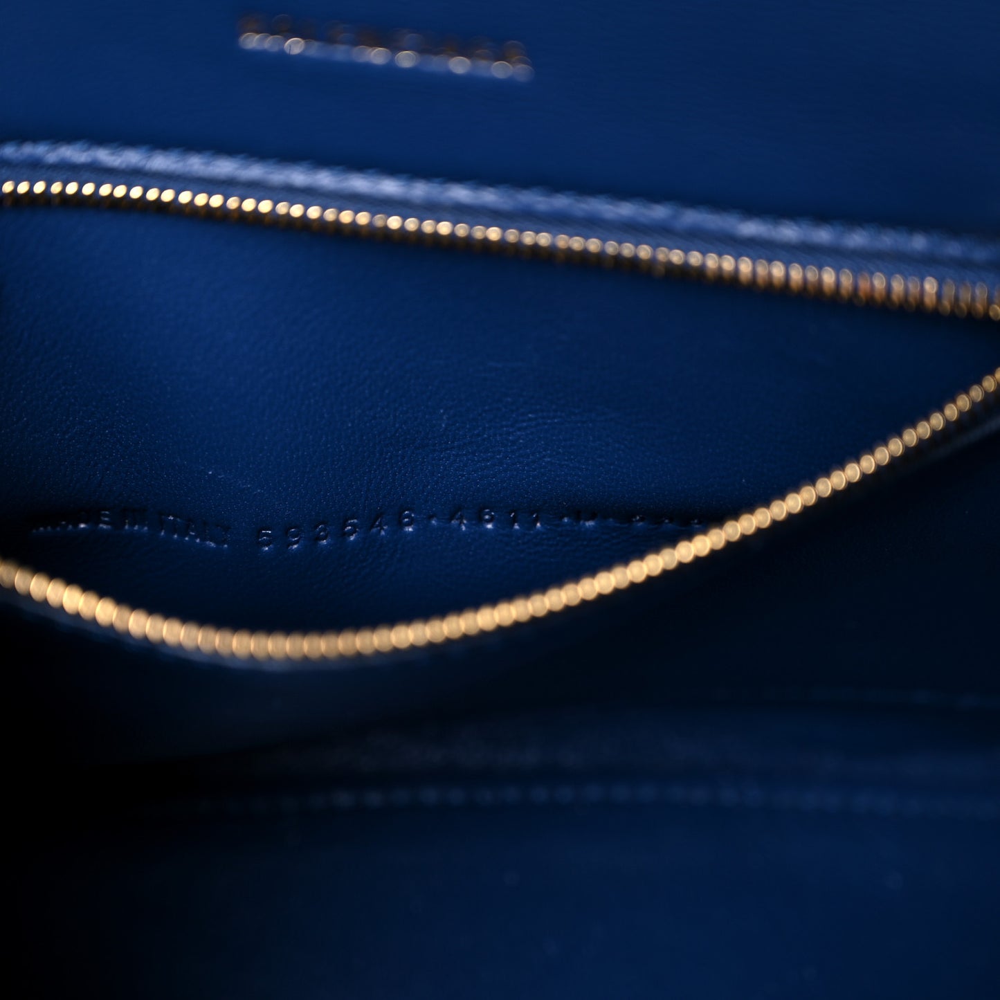 Shiny Calfskin Crocodile Embossed Small Hourglass Top Handle Bag Navy