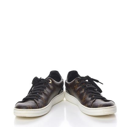 Louis Vuitton Patent Monogram Frontrow Sneakers 37 6 of 14