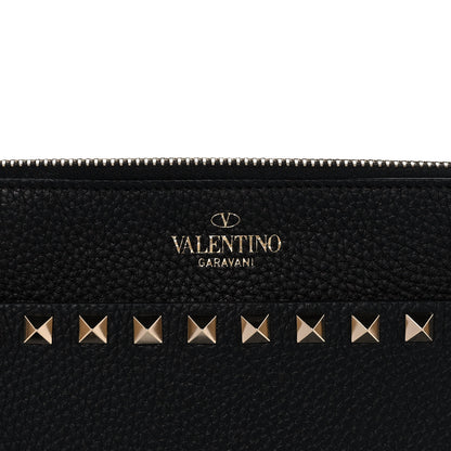 Valentino Garavani Nappa Medium Rockstud Flat Pouch Black 7 of 9