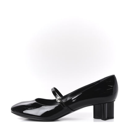 Louis Vuitton Patent Uniformes Silhouette 40mm Pumps 40 Black 1 of 9