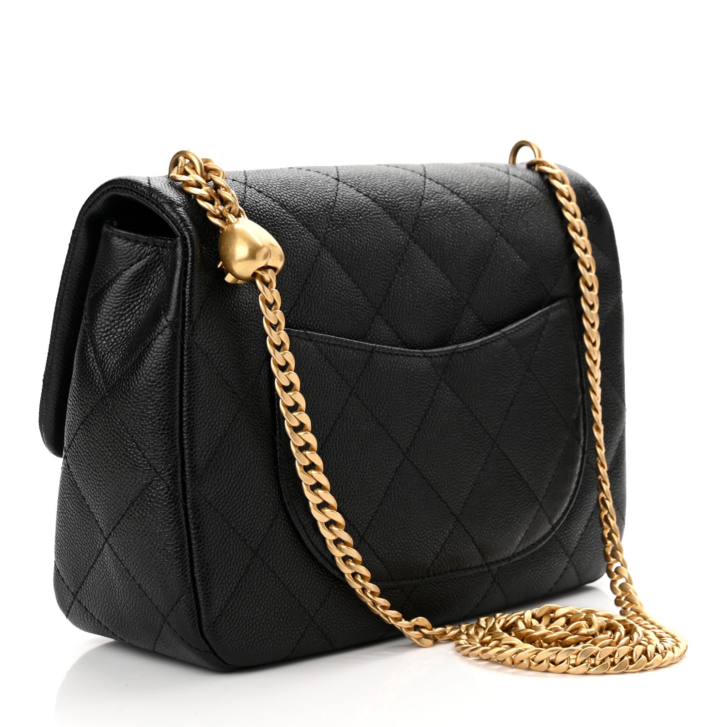 Chanel Caviar Quilted Sweetheart Flap Black 3 of 11