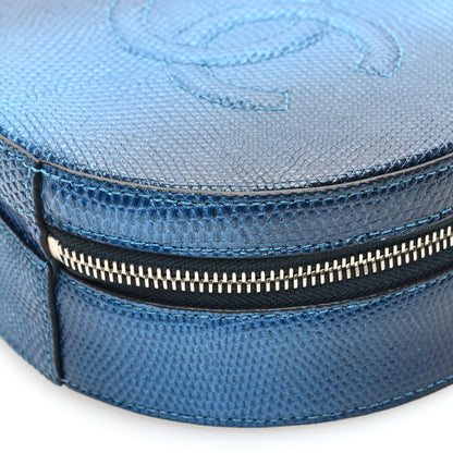 Chanel Lizard Round As Earth Evening Bag Navy 10 of 10