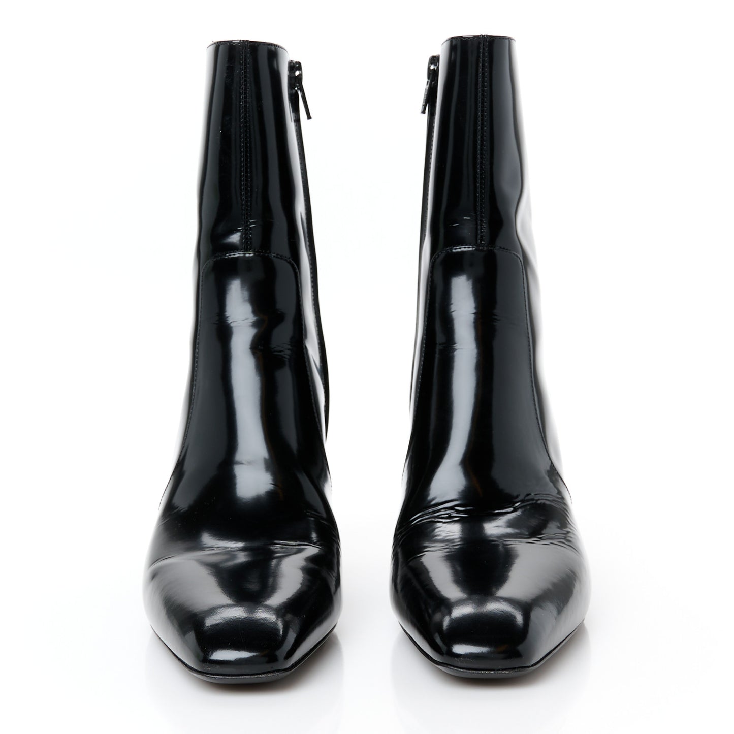 Vitello Marilyn Betty 70 Ankle Zip Boots 39 Black