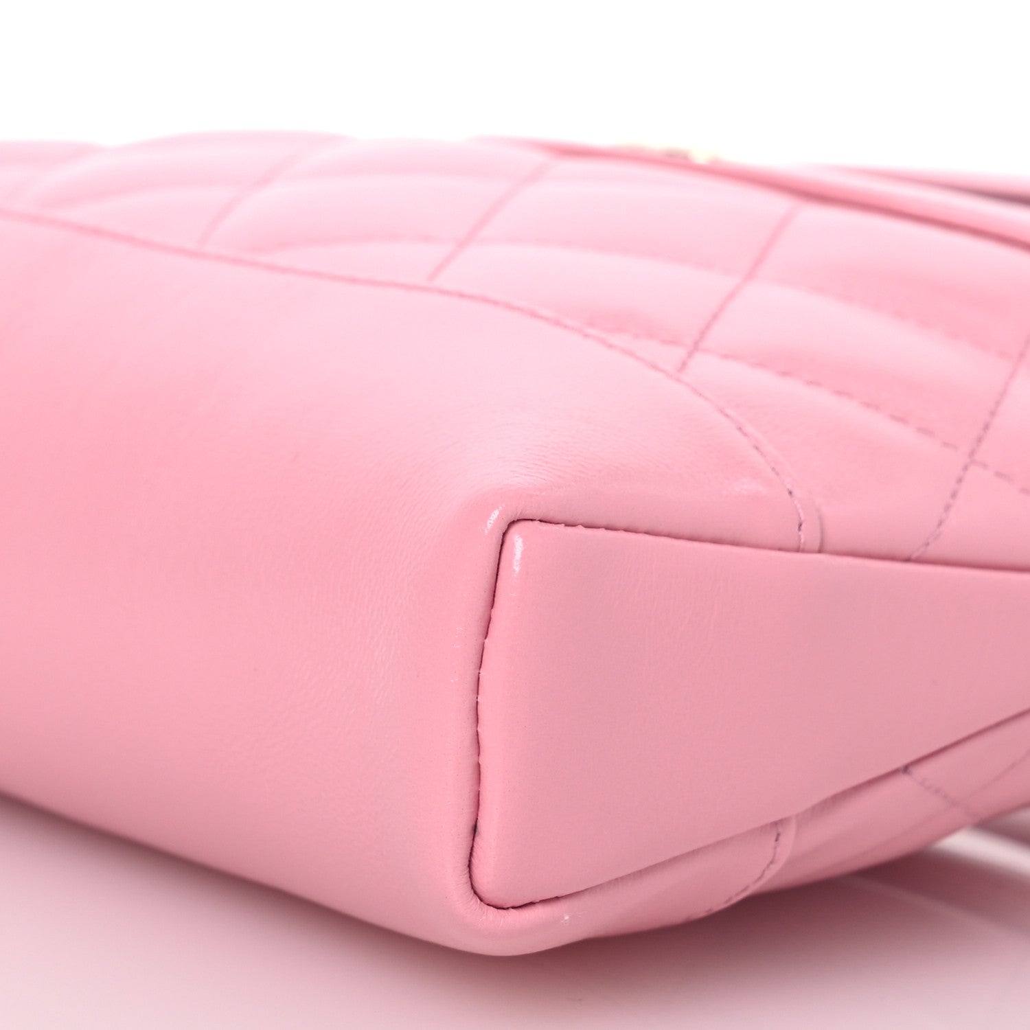 Chanel Shiny Lambskin Quilted Nano 31 Shopping Bag Pink 10 of 11