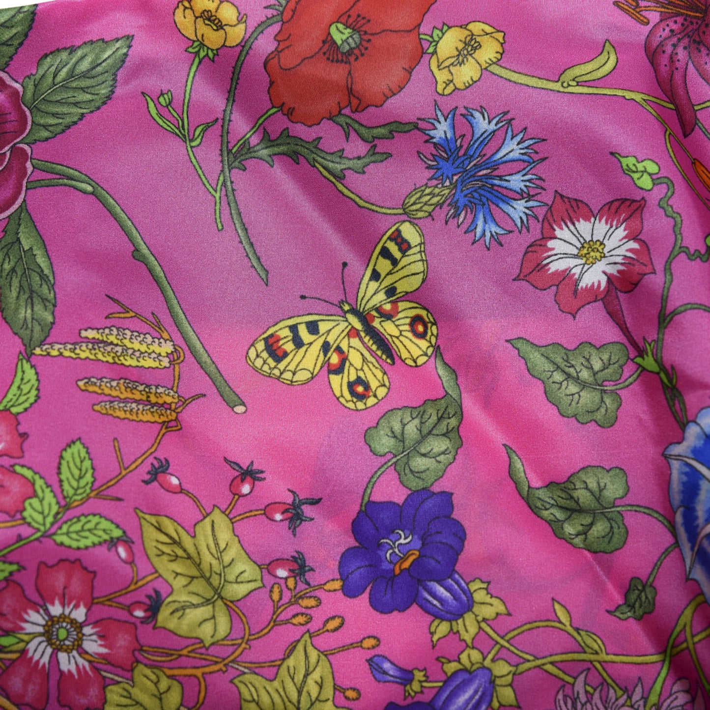 Silk Nylon Flora Rain Hood Pink