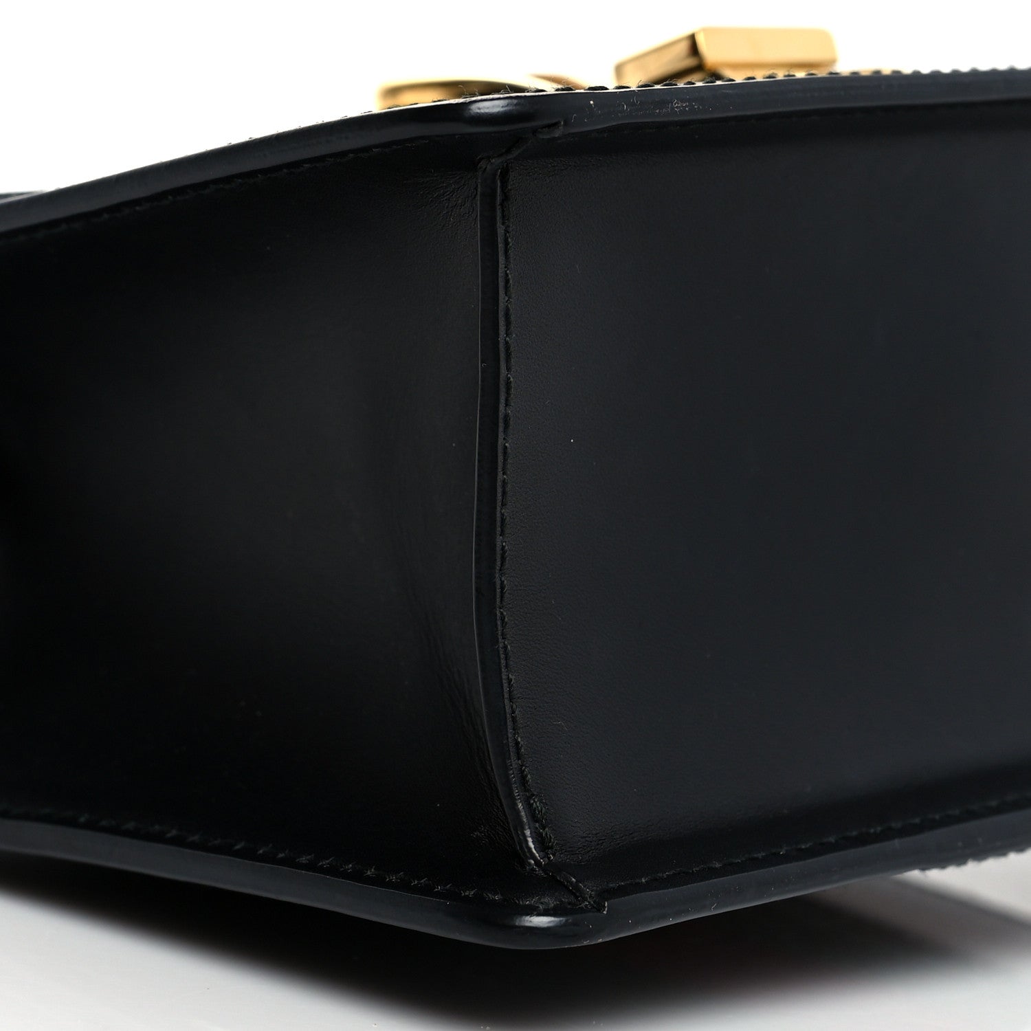 Gucci Calfskin Mini Sylvie Top Handle Bag Black 10 of 11