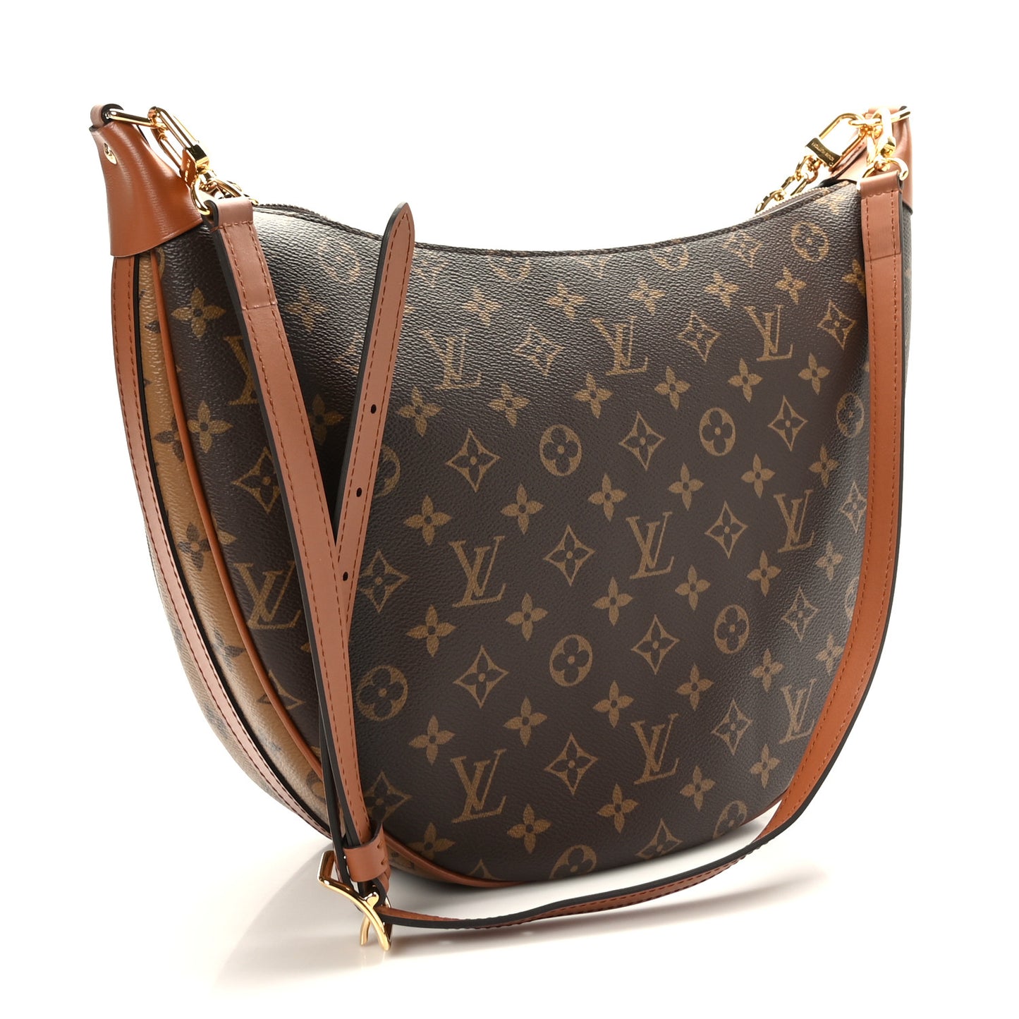 Reverse Monogram Loop Hobo