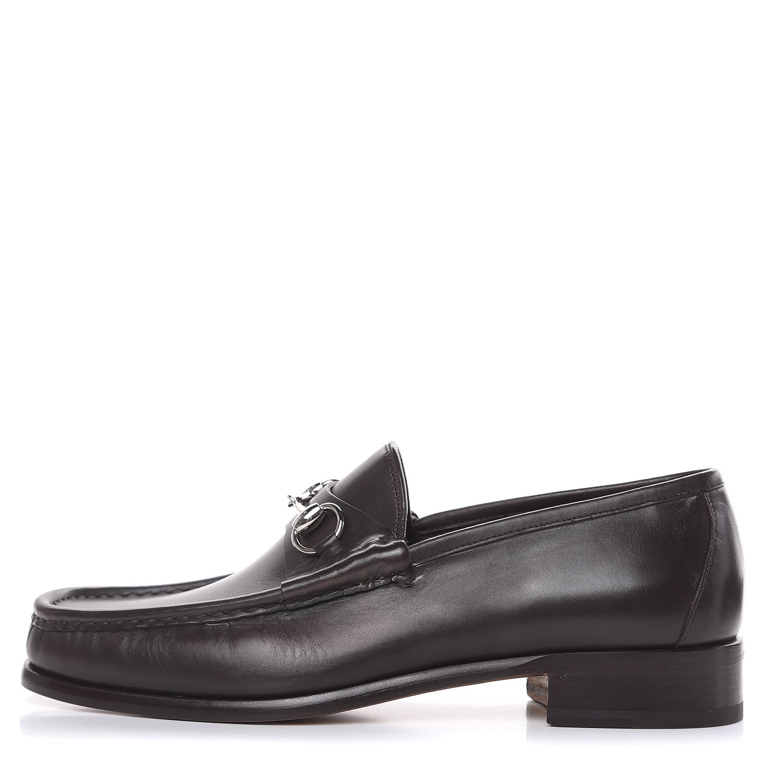 Gucci Calfskin Mens 1953 Horsebit Loafers 8.5 Marrone 1 of 10