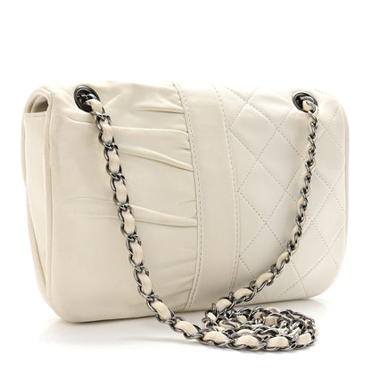 Chanel Lambskin Quilted Pile Ou Face Flap White 3 of 10