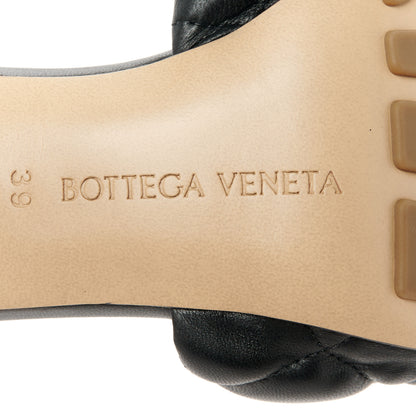 Bottega Veneta Nappa Matelasse Padded Mule Sandals 39 Black 7 of 8