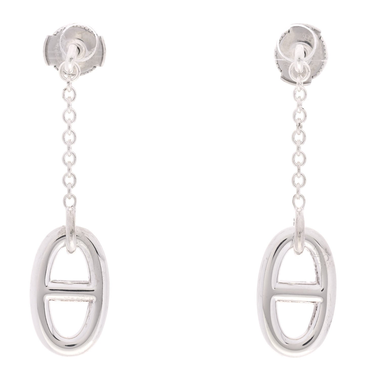 Hermes Sterling Silver Farandole Drop Earrings 1 of 5